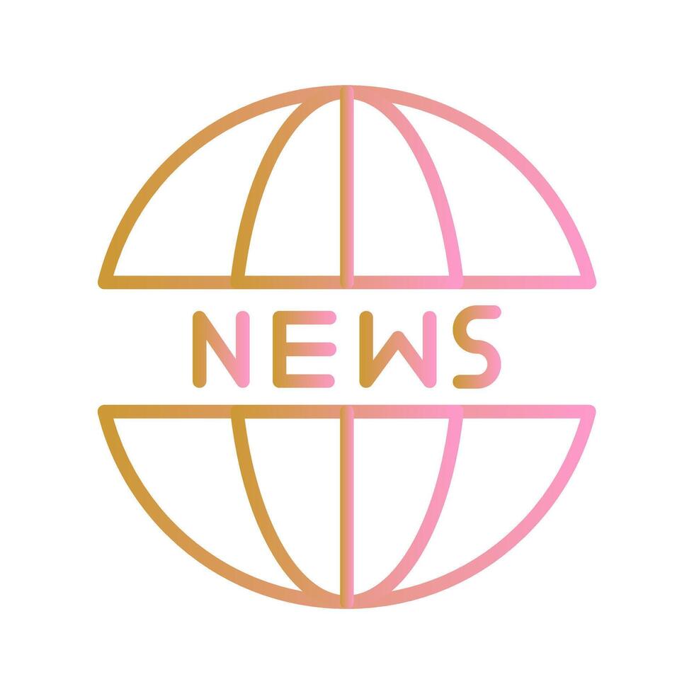 News Website Icon Design vector