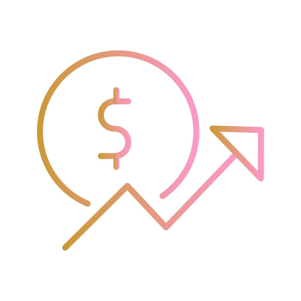 Money Growth Icon Design vector