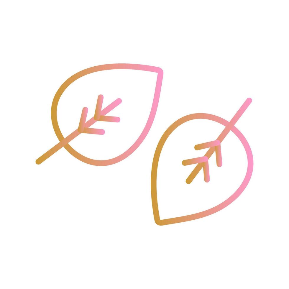 Fallen Leaf Icon Design vector