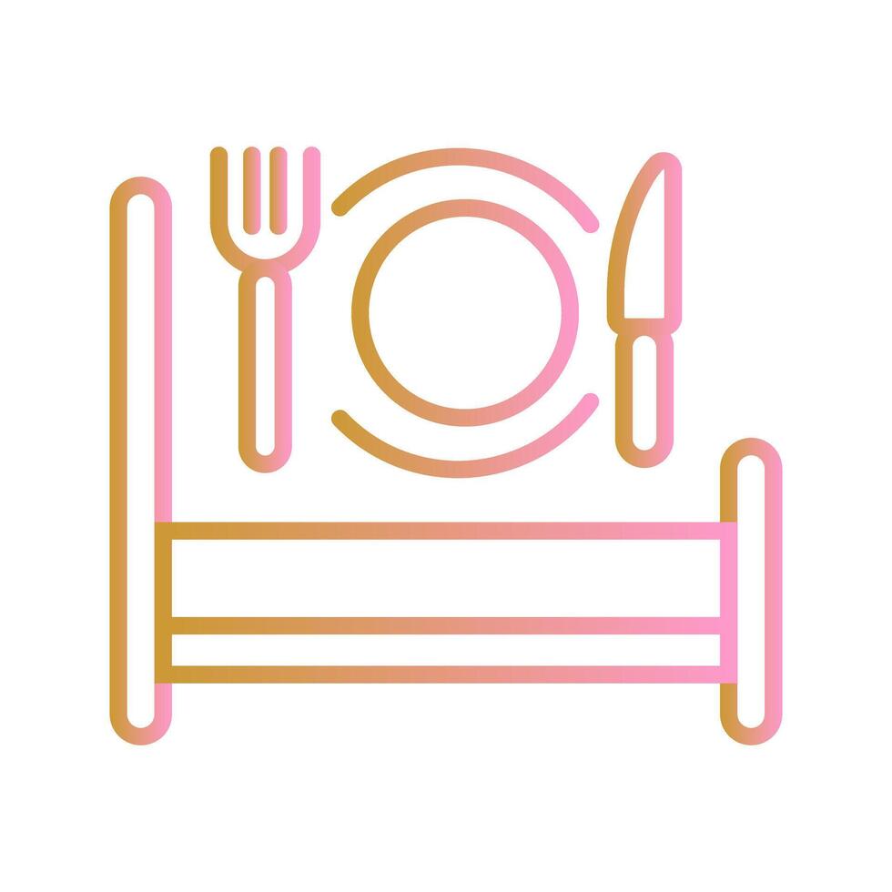 Breakfast in Bed Icon Design vector