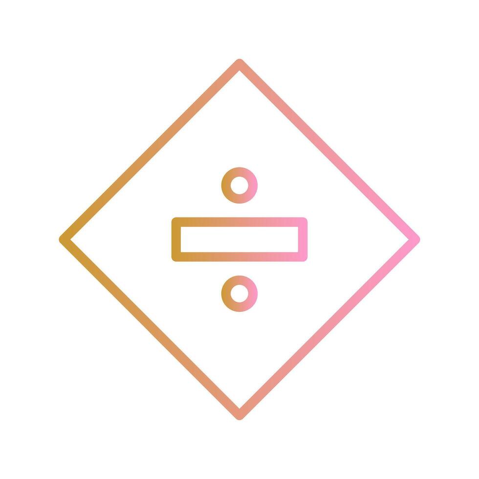 Division Sign Icon Design vector