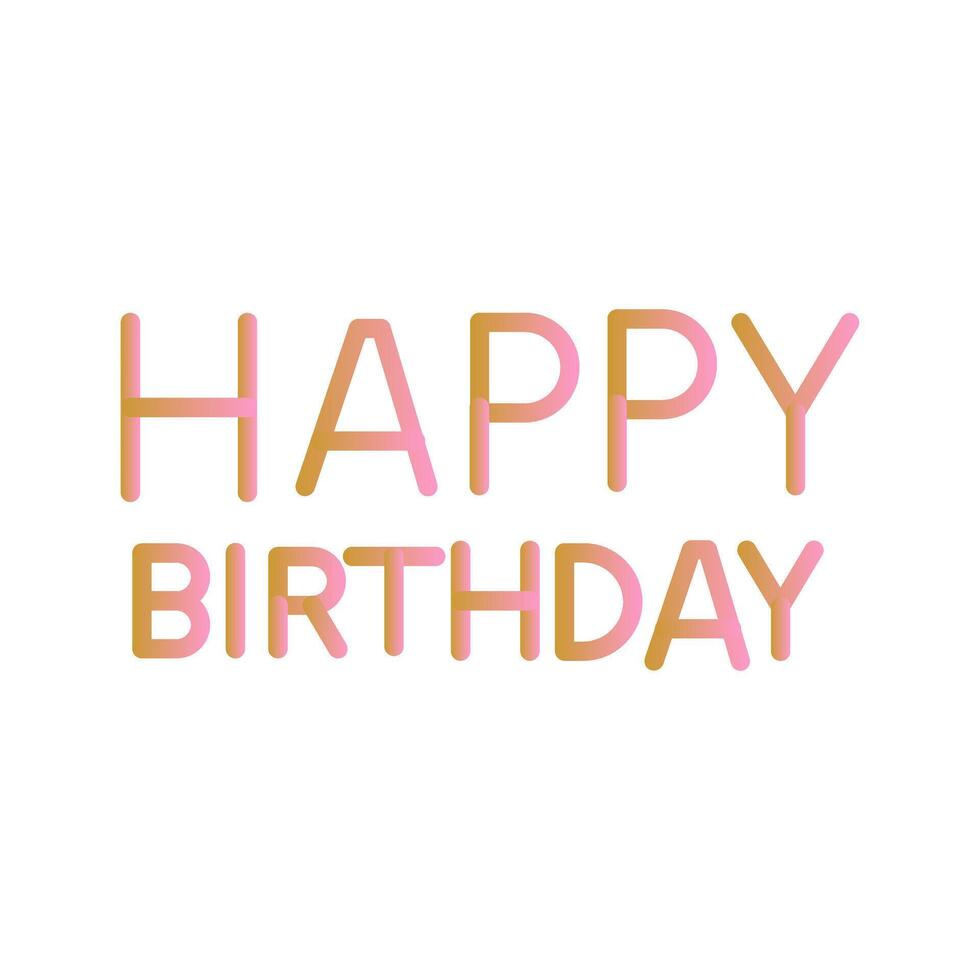 Happy Birthday Sign Icon Design vector