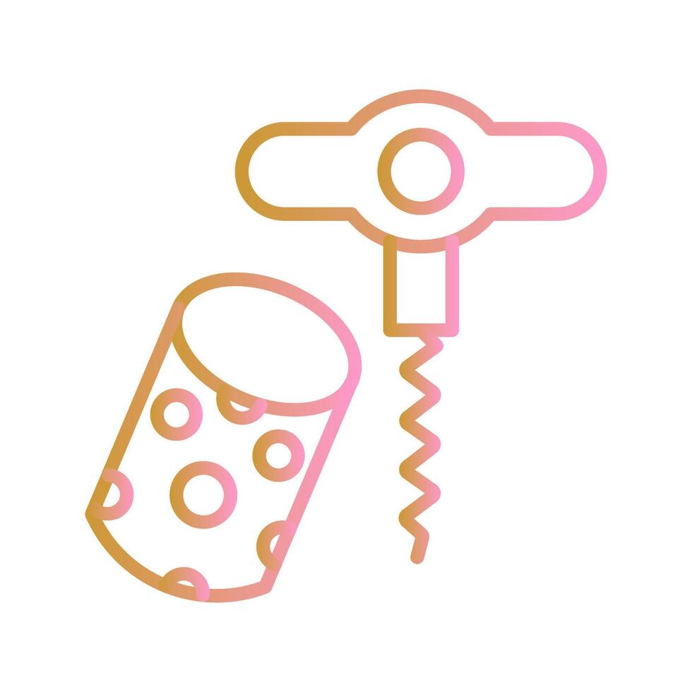 Wine Cork Icon Design vector