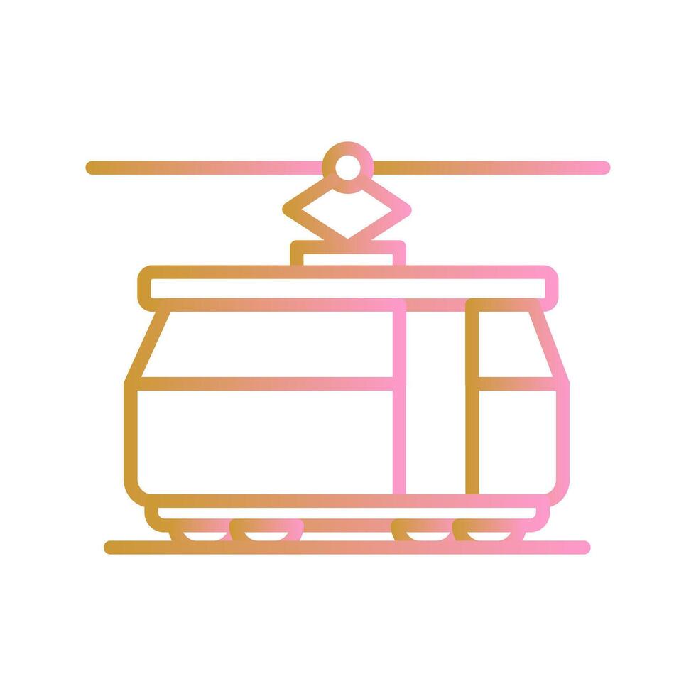 Tram Car Icon Design vector