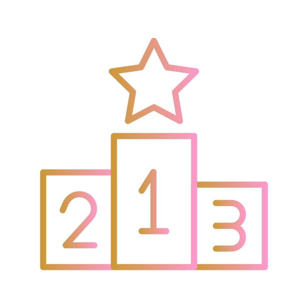 Podium Icon Design vector