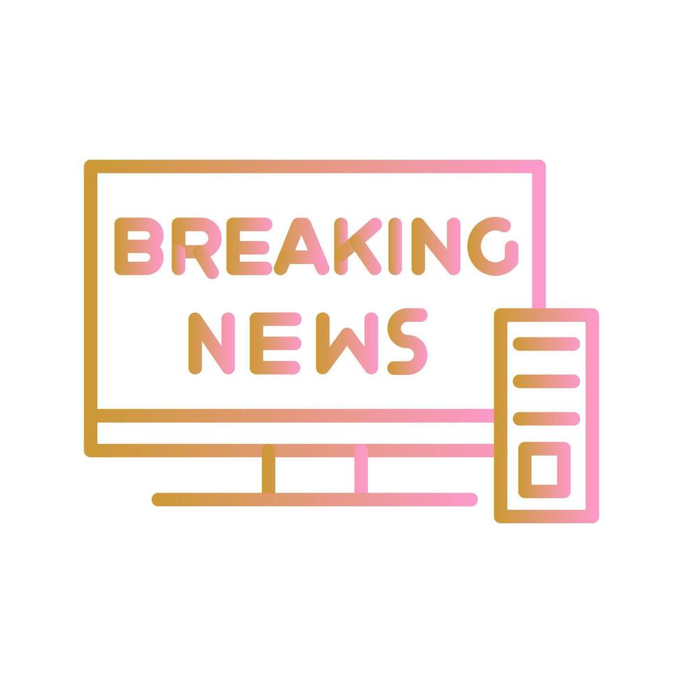 Breaking Story Icon Design vector