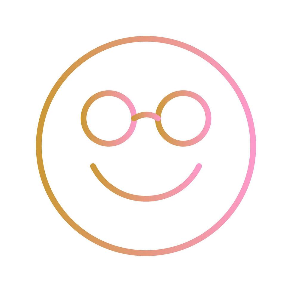 Nerd Face Icon Design vector