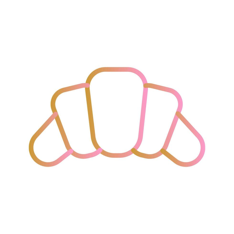 Croissant Icon Design vector
