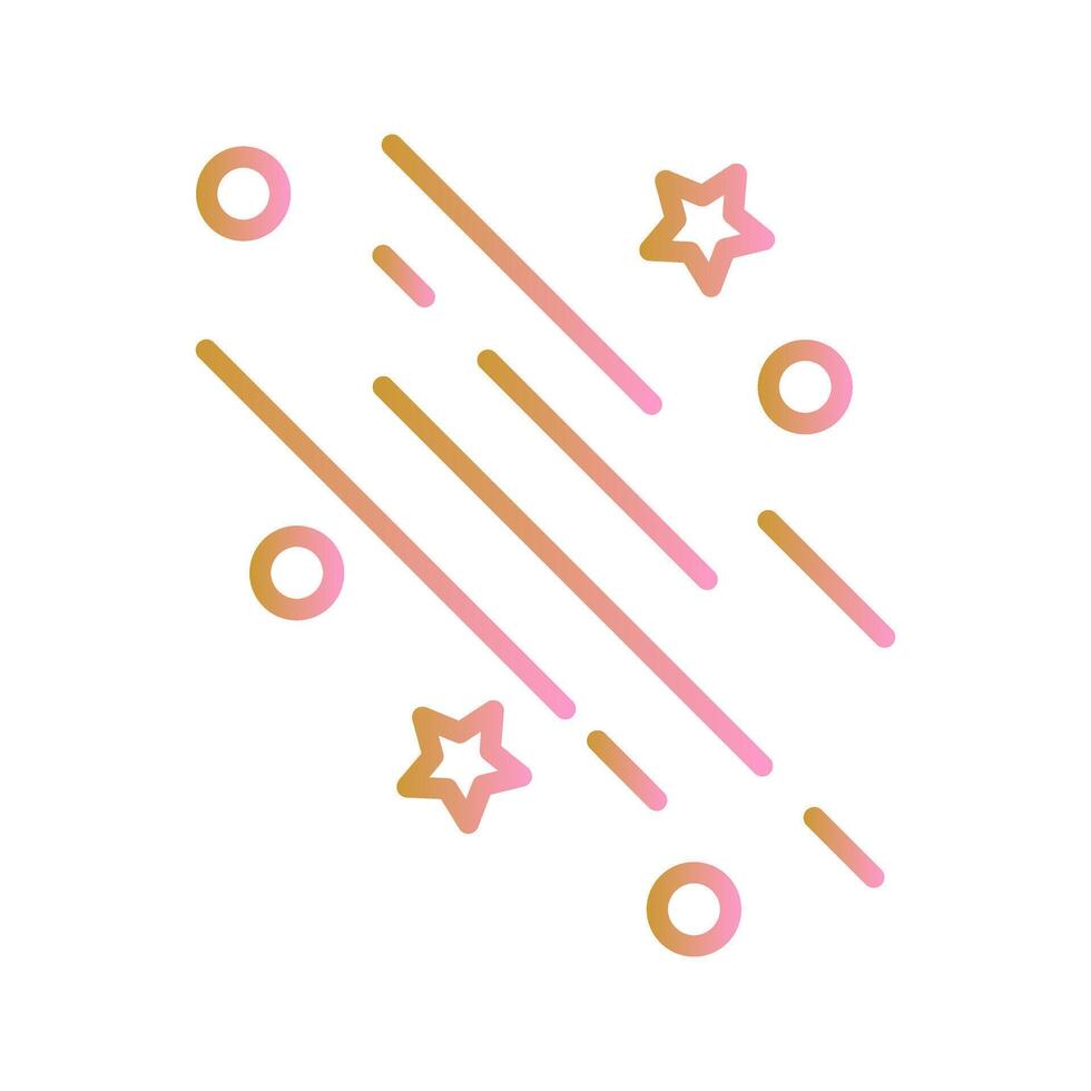 Party Streamers Icon Design vector