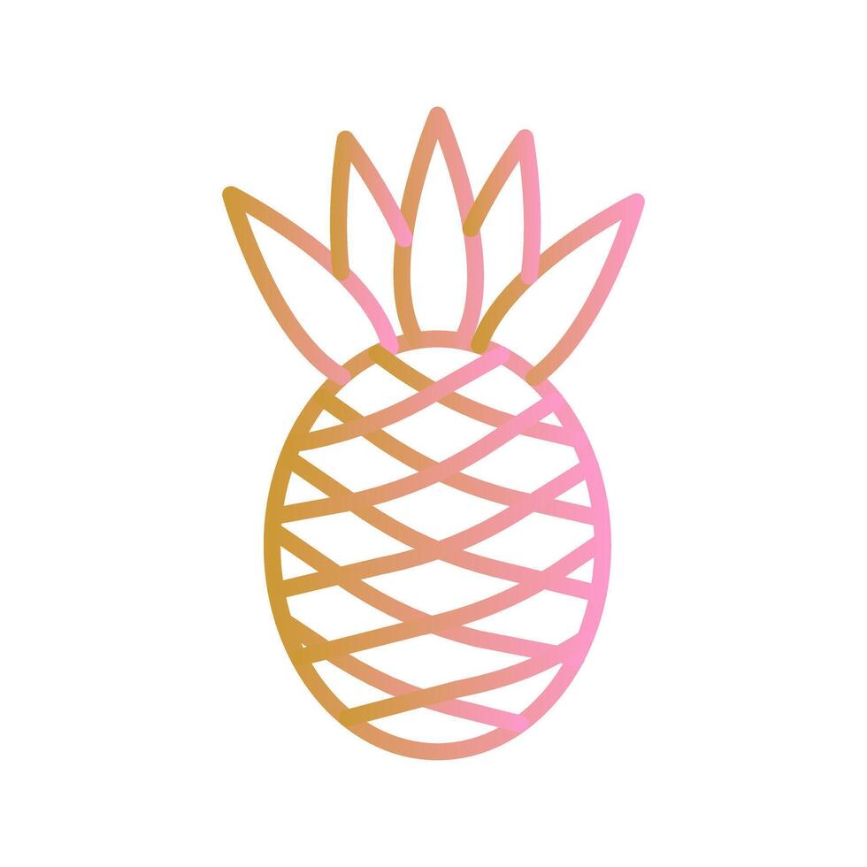 Pineapple Icon Design vector