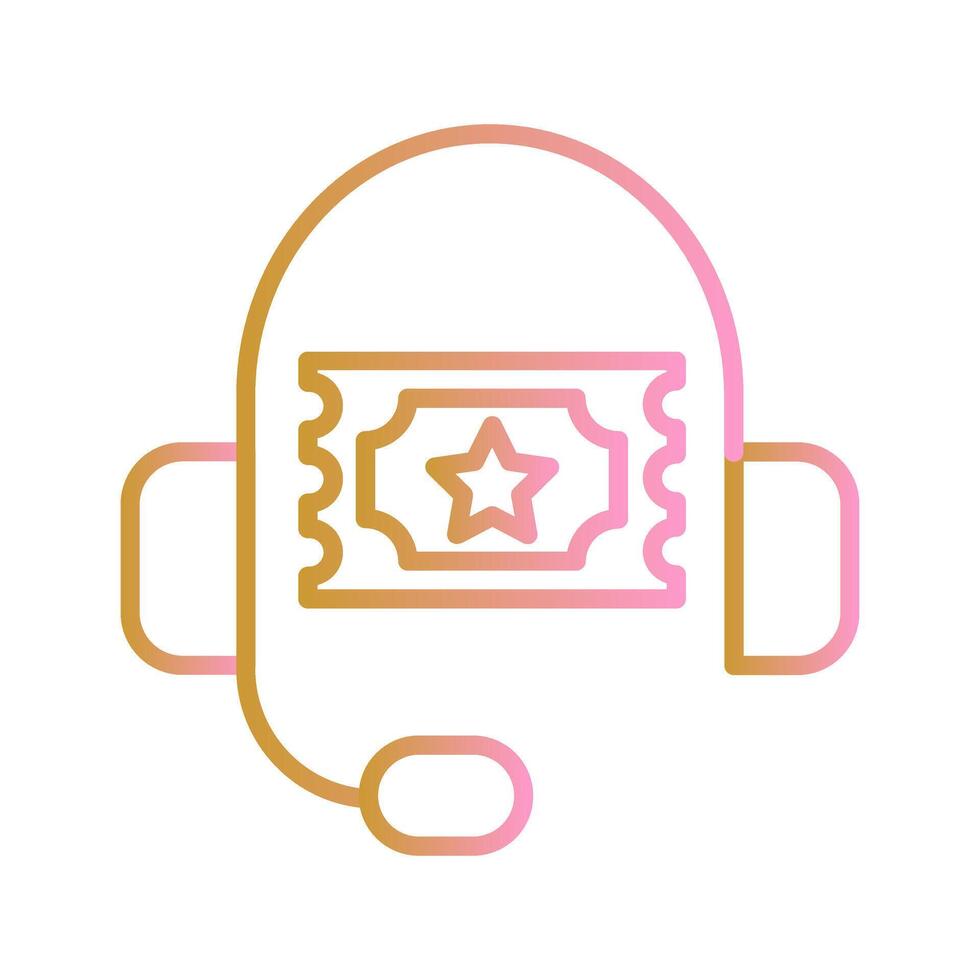 Support Ticket Icon Design vector