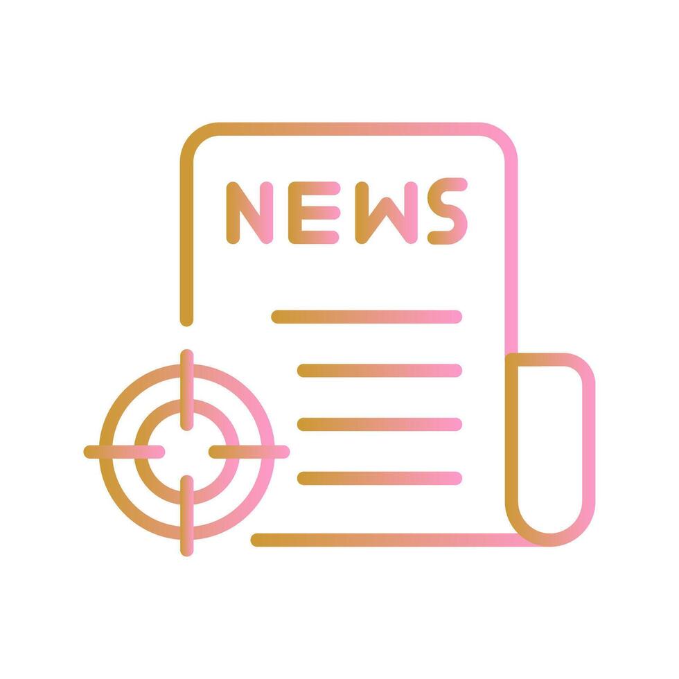 News Scoop Icon Design vector