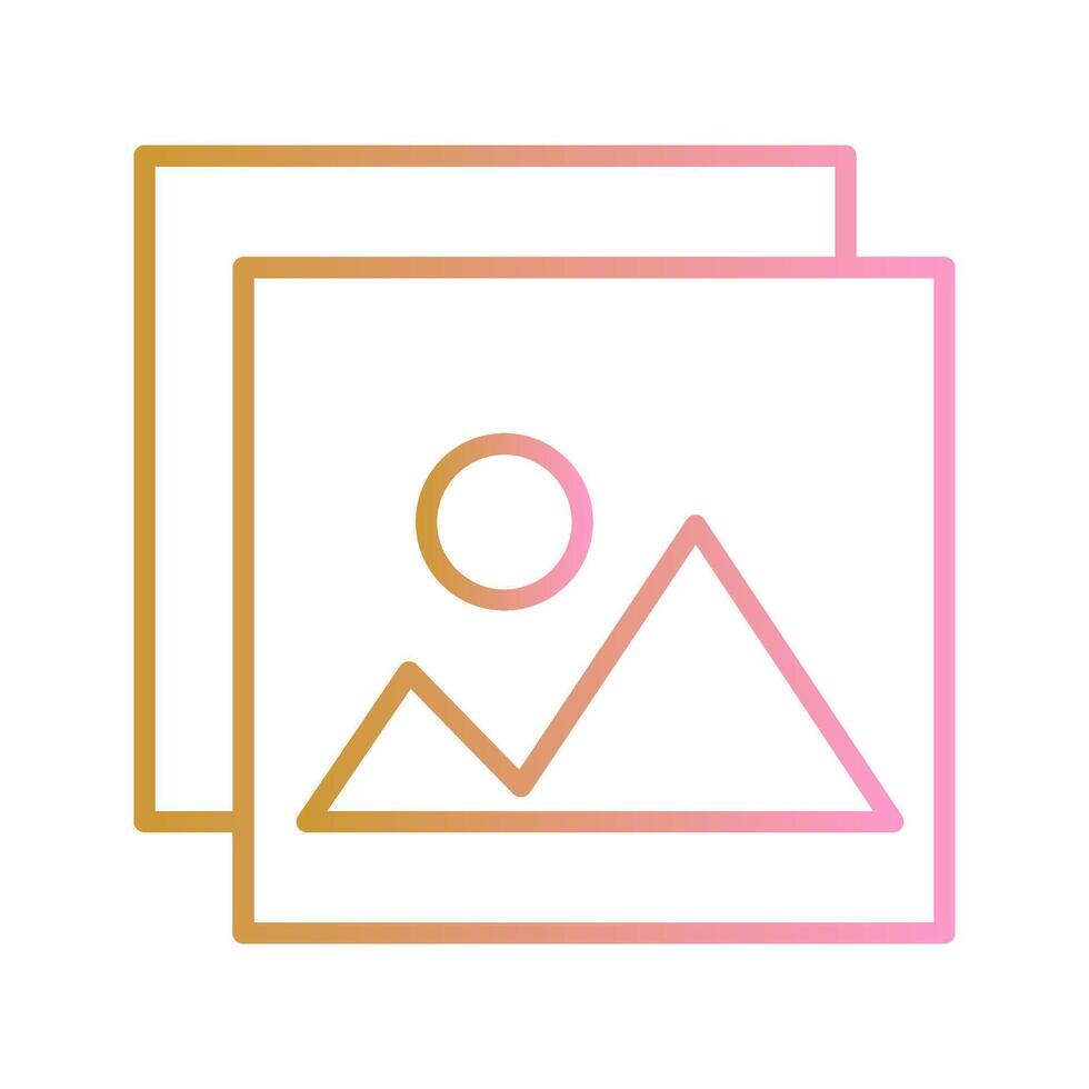 Photo Memories Icon Design vector