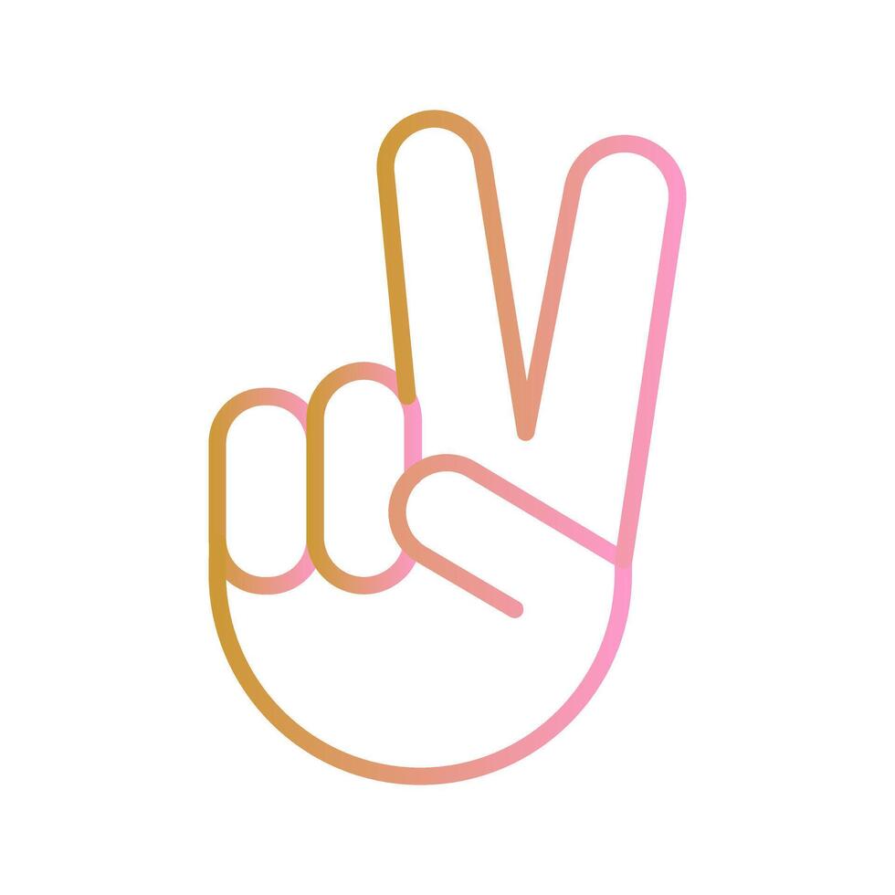 Victory Hand Icon Design vector