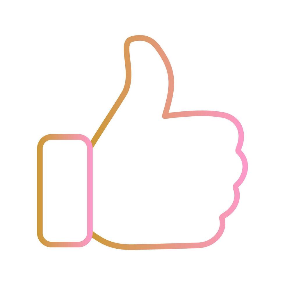 Thumbs Up Icon Design vector