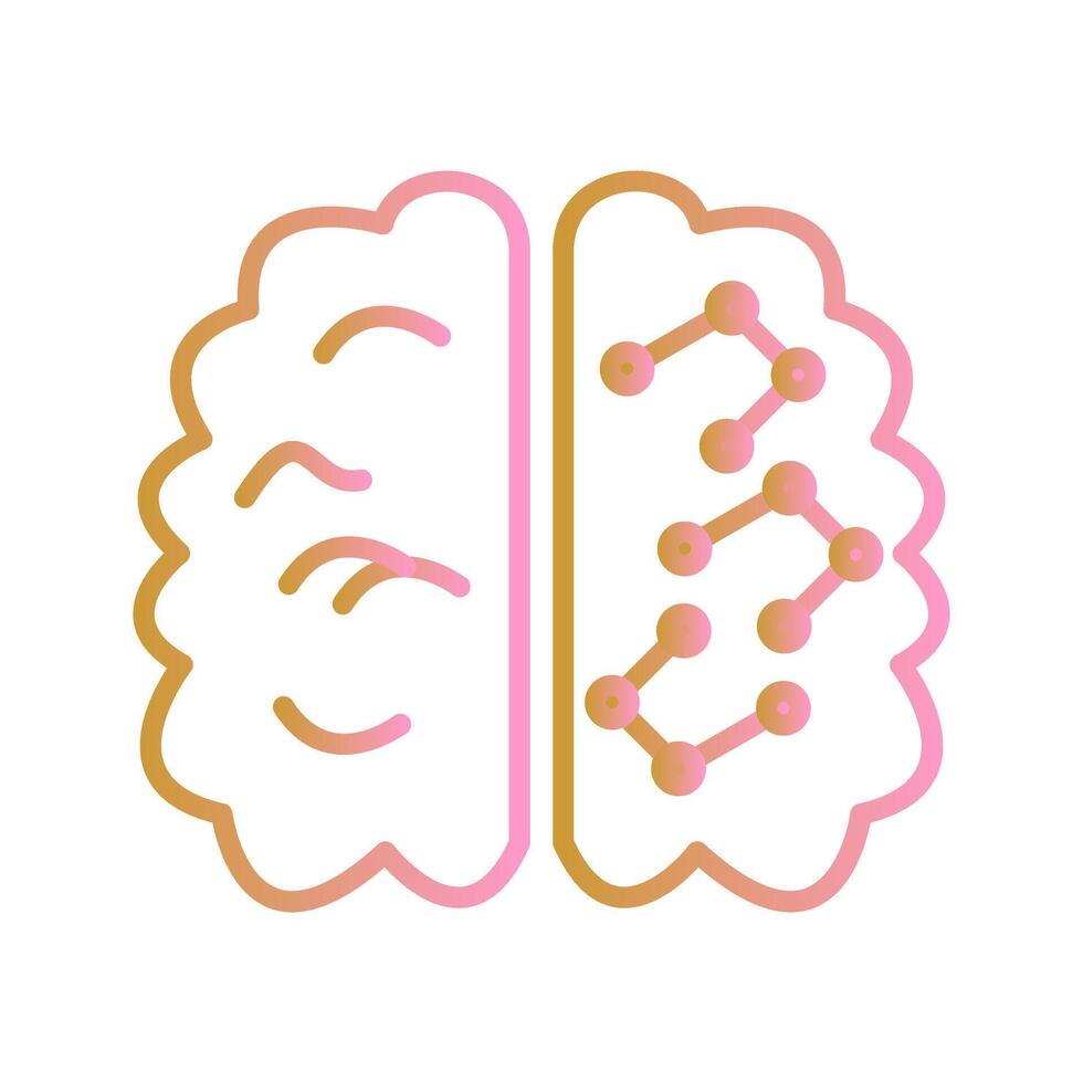 Machine Learning Icon Design vector
