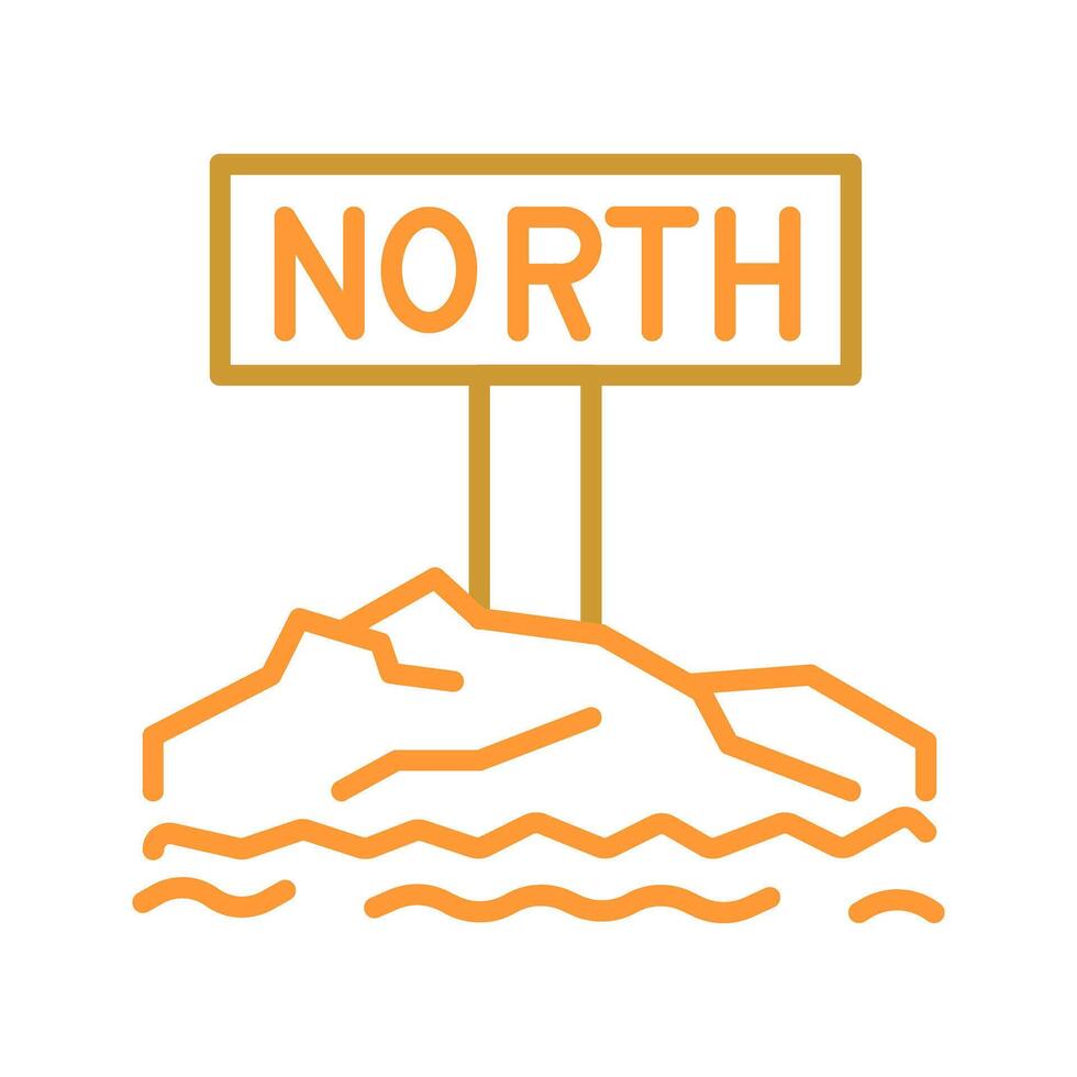 Northpole Icon Design vector