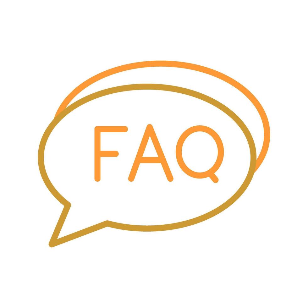FAQ Section Icon Design vector