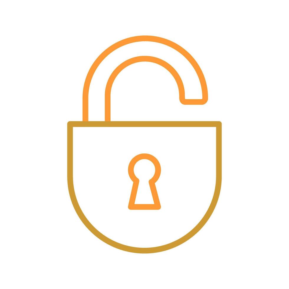 Open Lock Icon Design vector