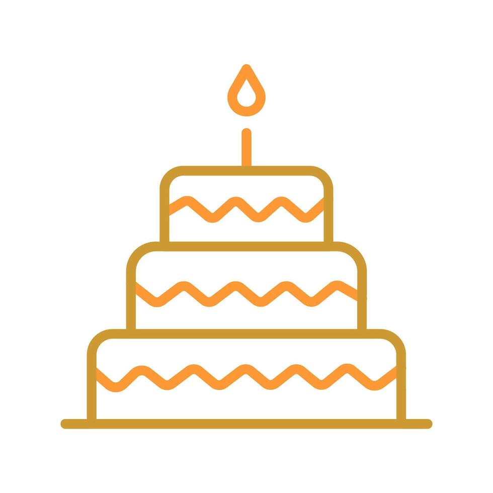 Cake Topper Icon Design vector