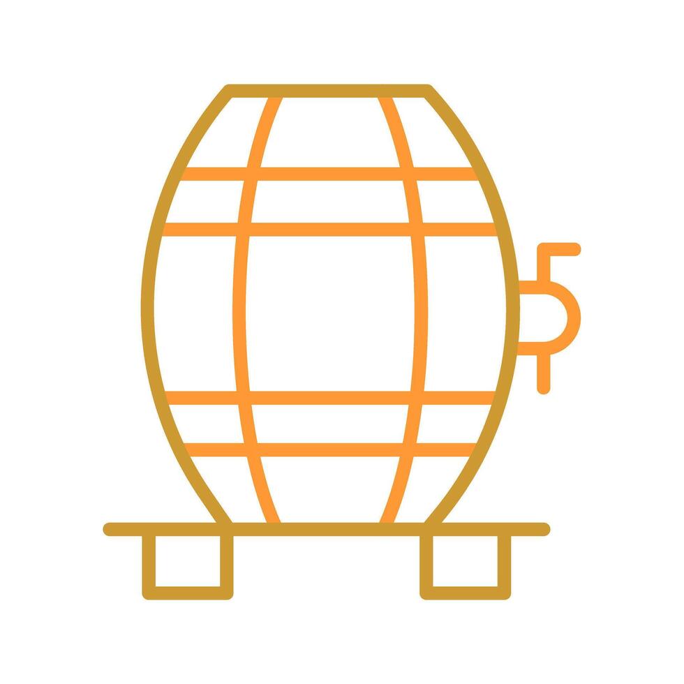 Wine Cask Icon Design vector