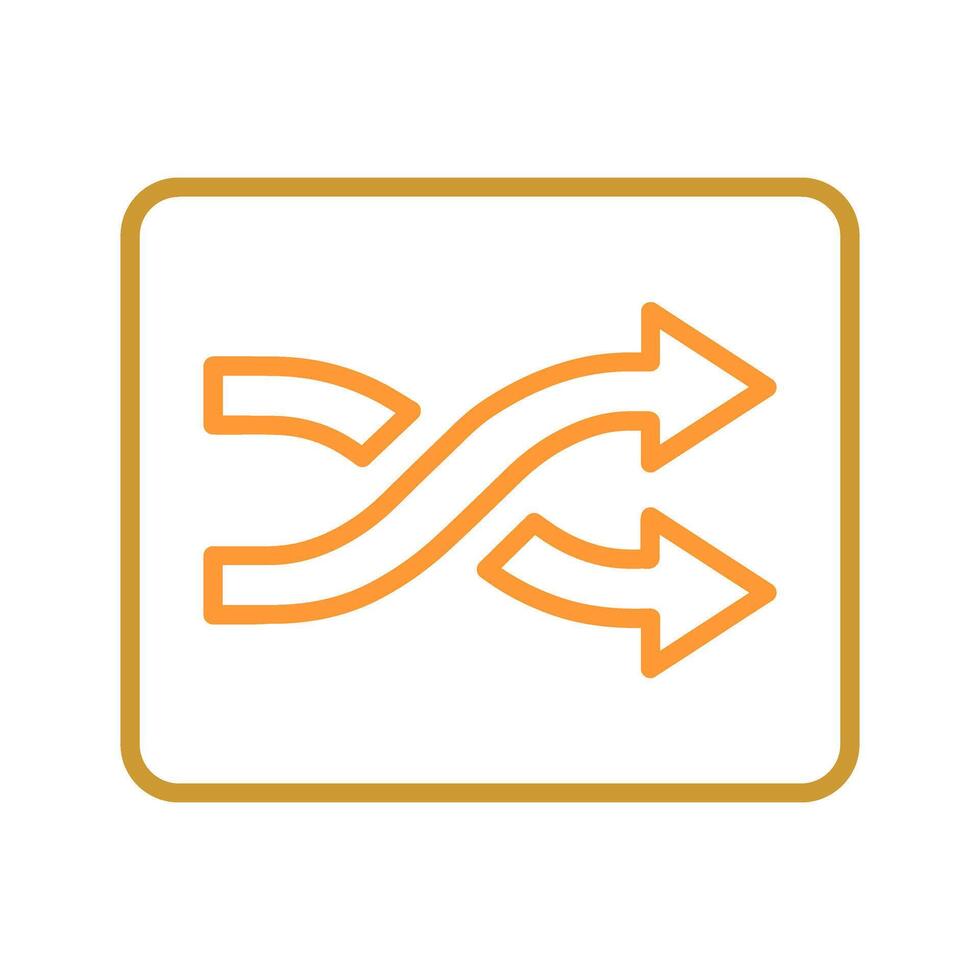 Shuffle Tracks Button Icon Design vector