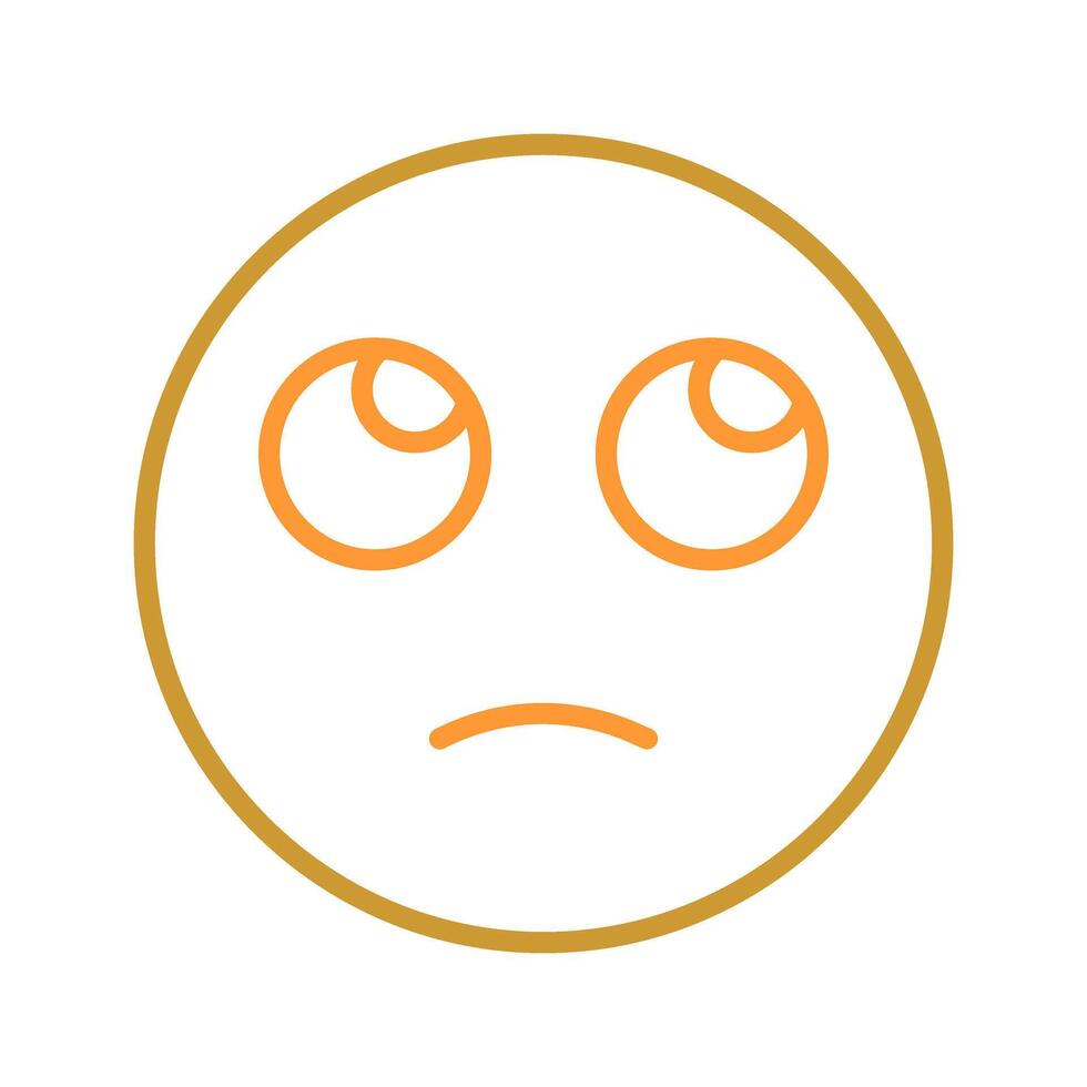 Face with Rolling Eyes Icon Design vector
