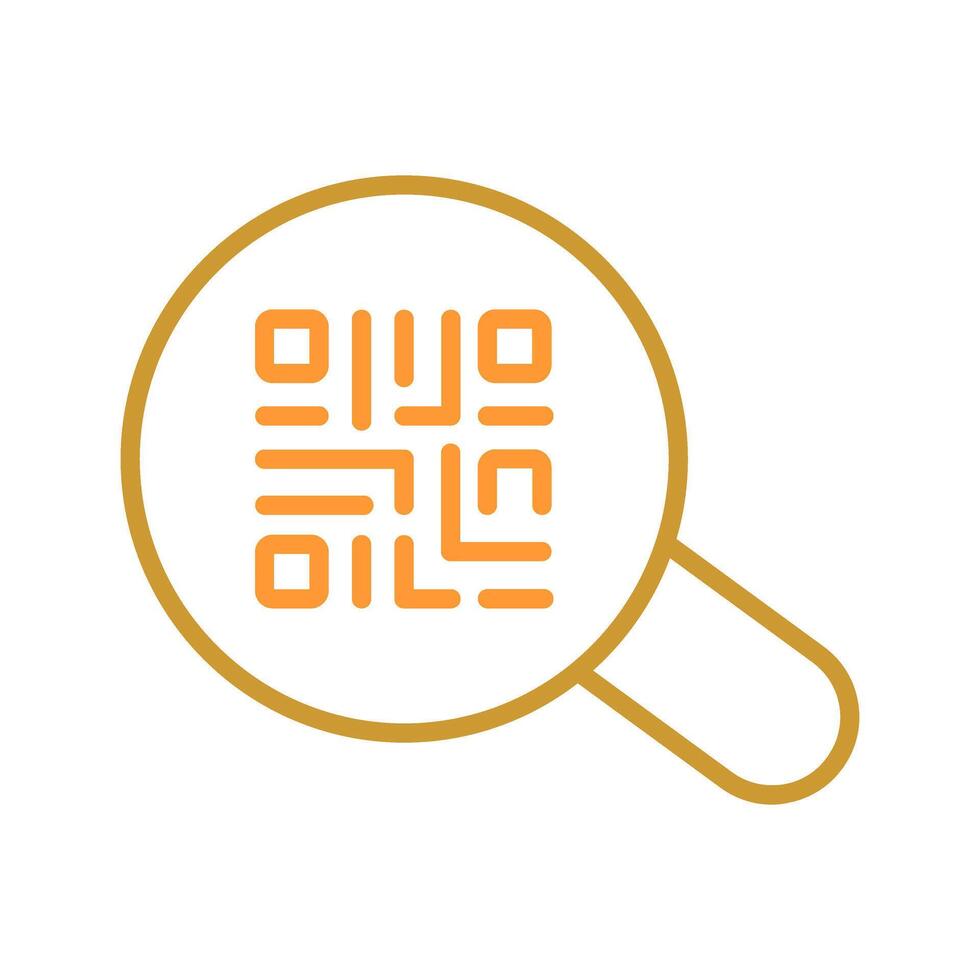 QR Code App Icon Design vector