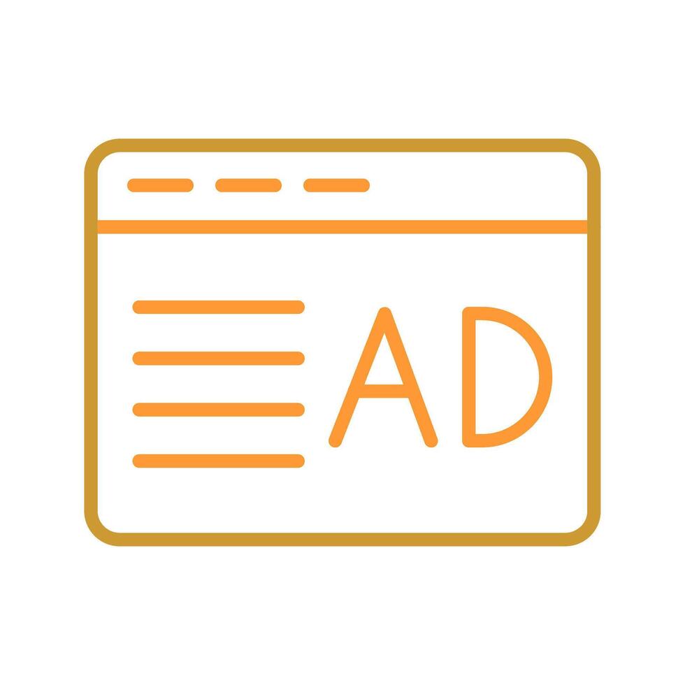 Ad Placement Icon Design vector