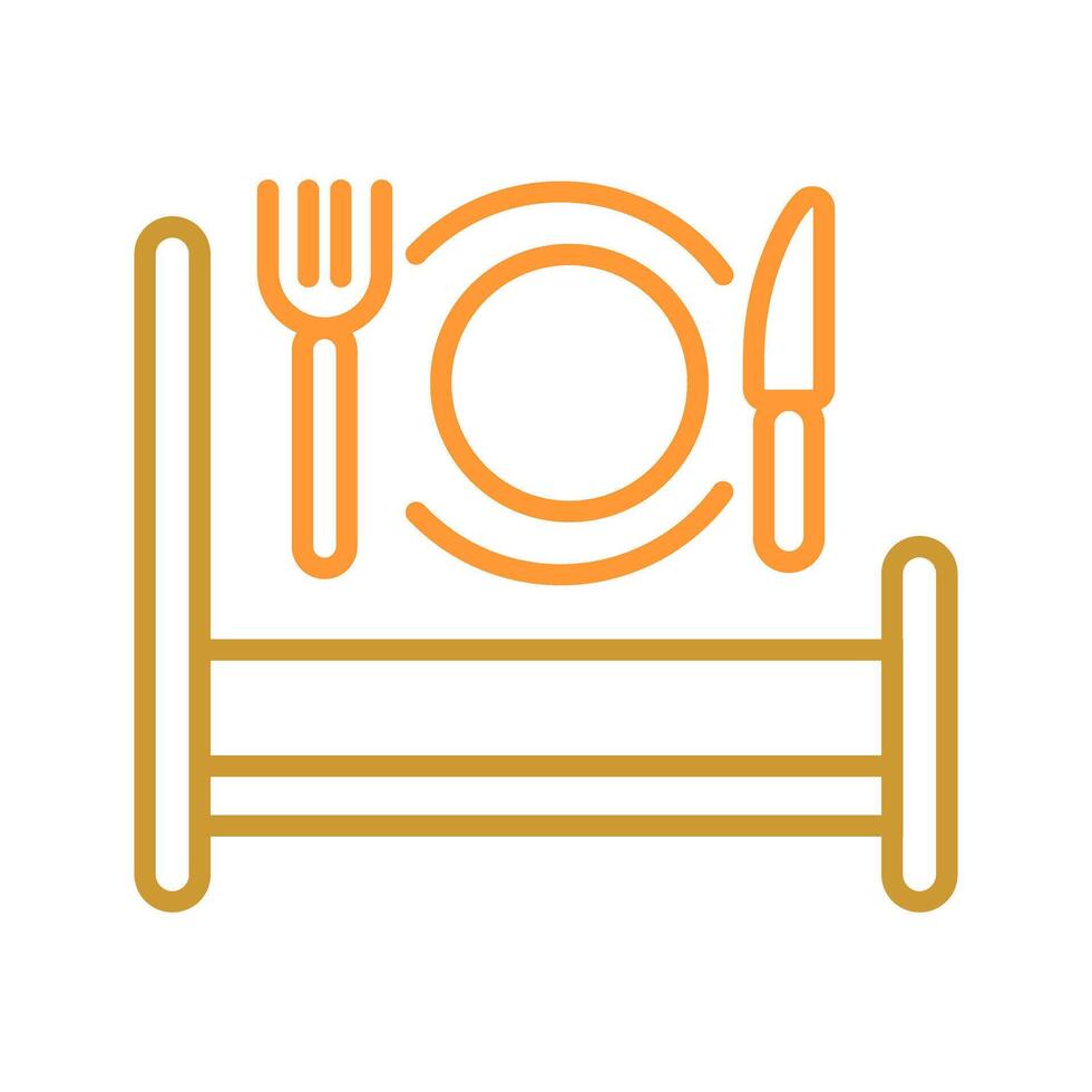 Breakfast in Bed Icon Design vector