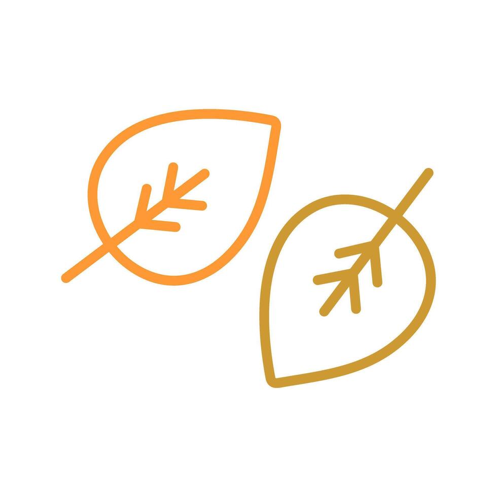 Fallen Leaf Icon Design vector