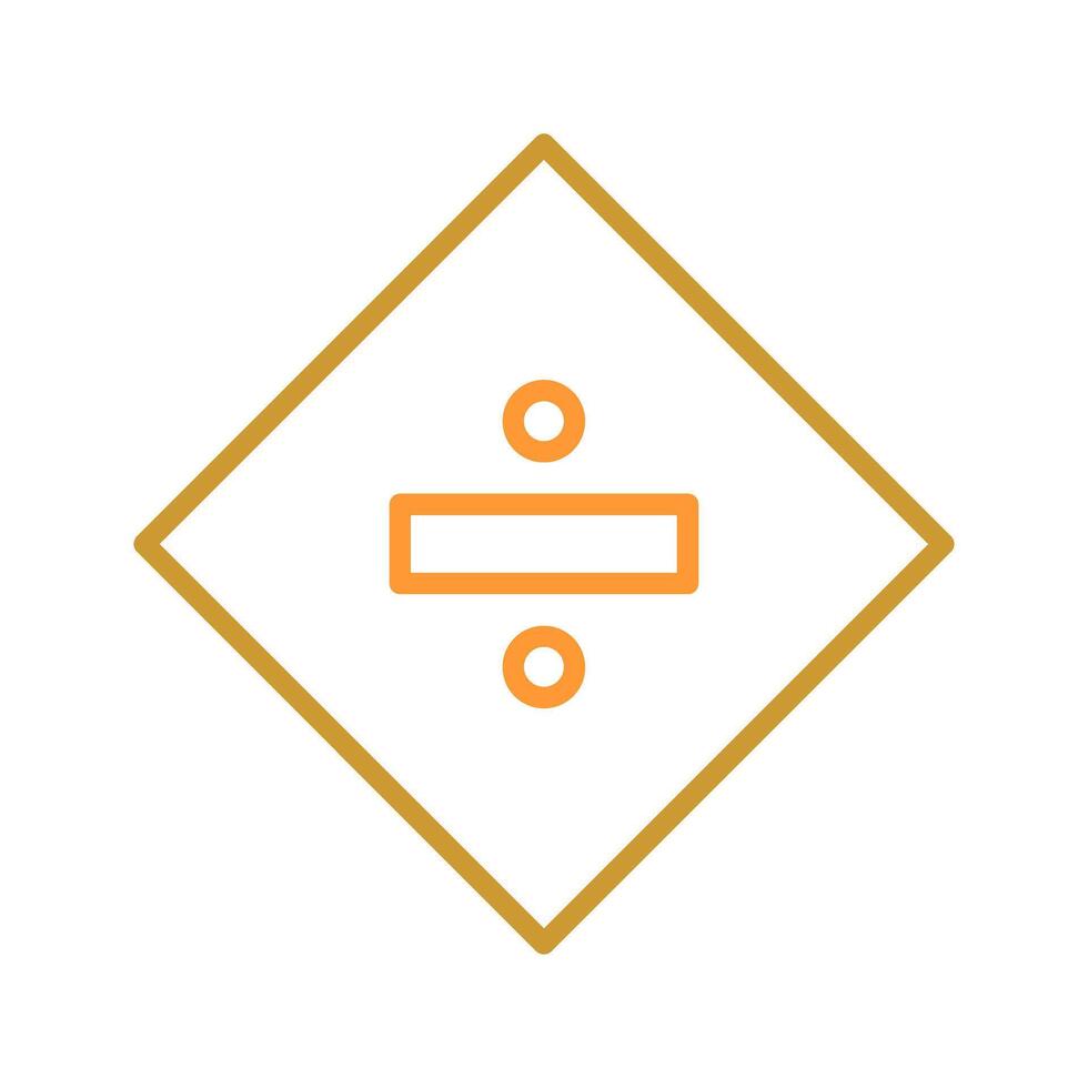 Division Sign Icon Design vector