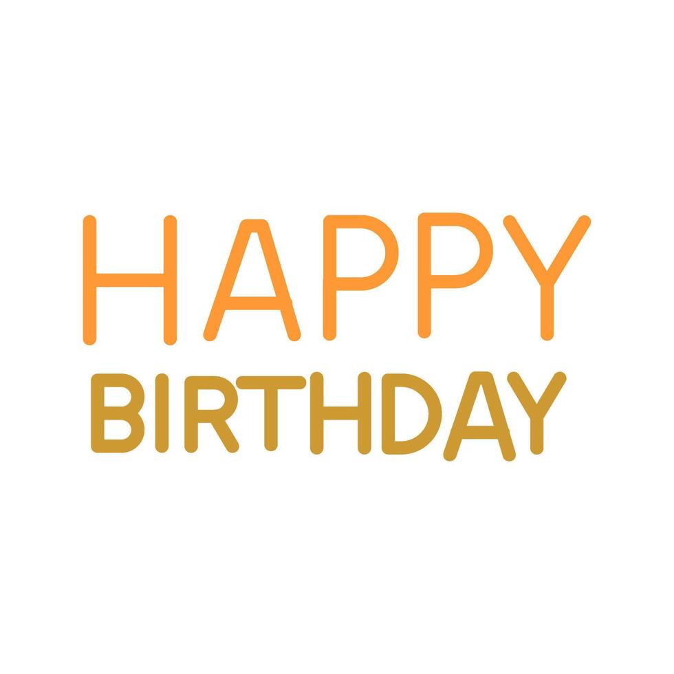Happy Birthday Sign Icon Design vector