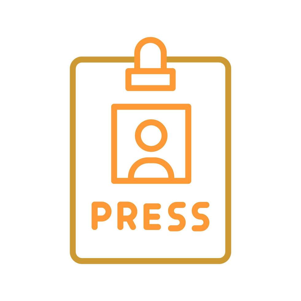 Press Pass Icon Design vector