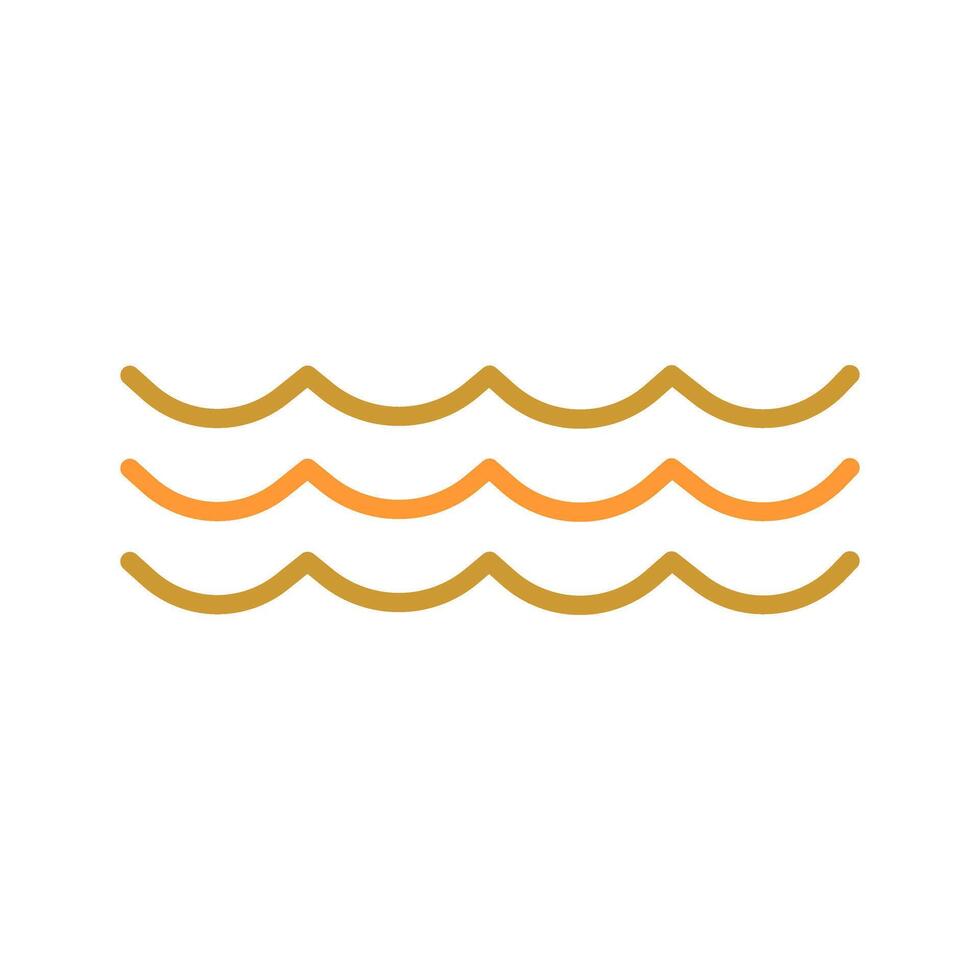 Water Wave Icon Design vector