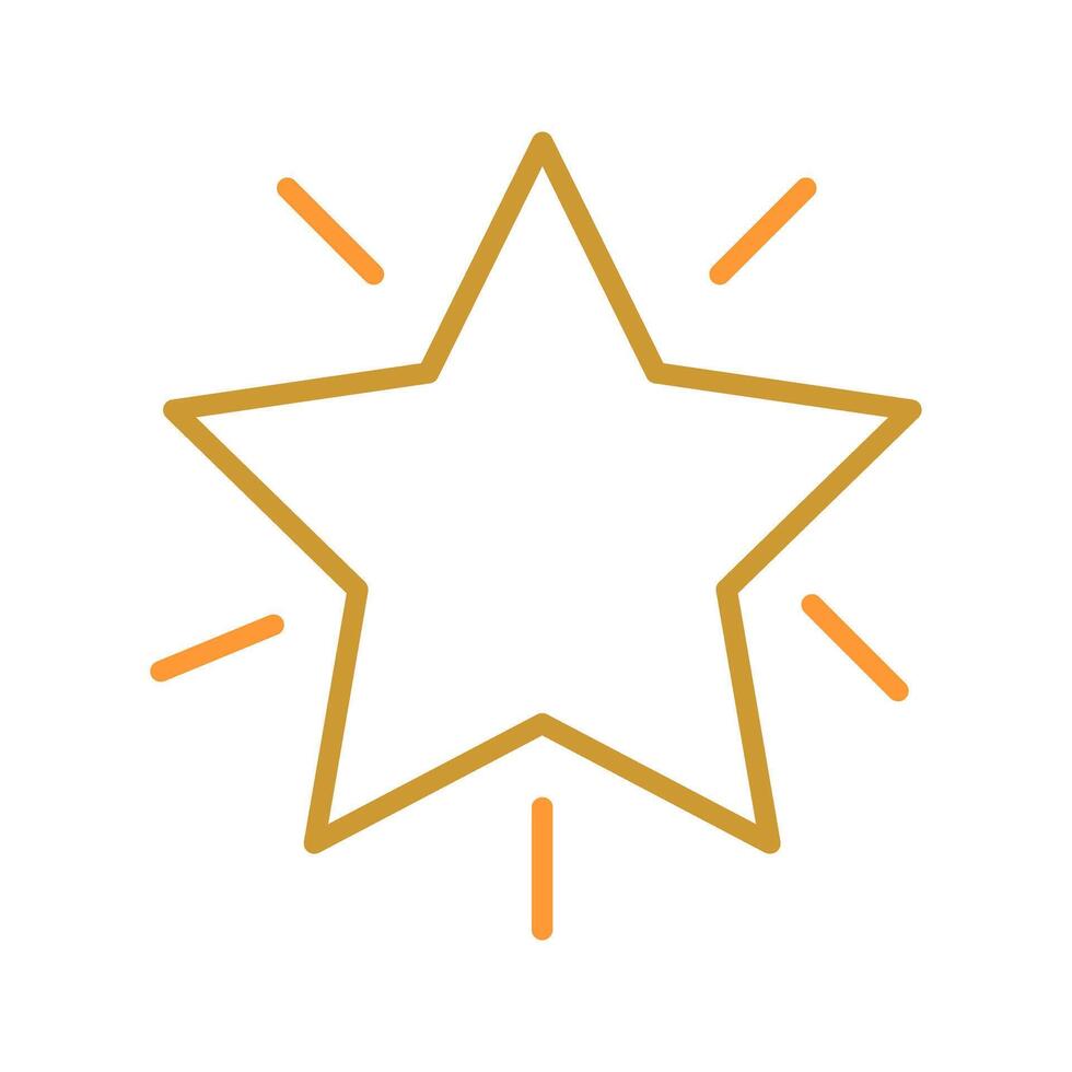 Glowing Star Icon Design vector