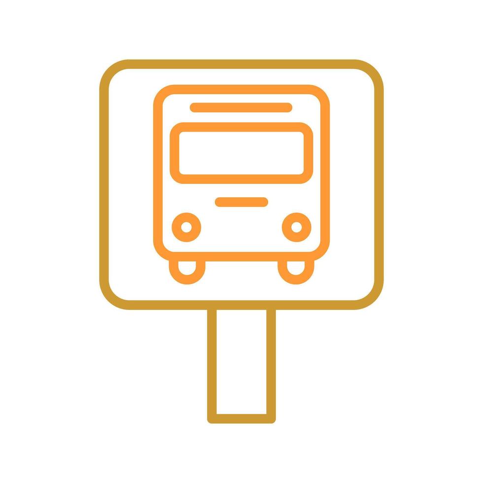 Bus Stop Icon Design vector