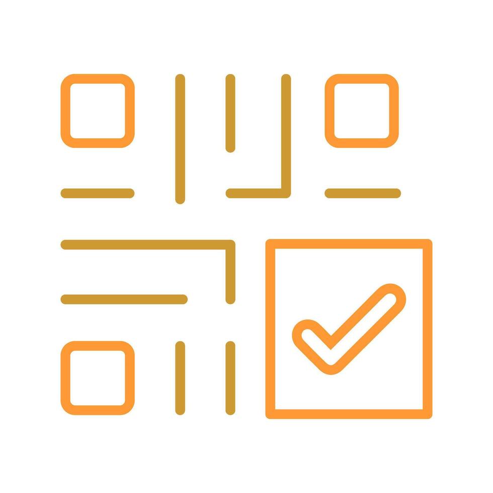 QR Code Checkout Icon Design vector