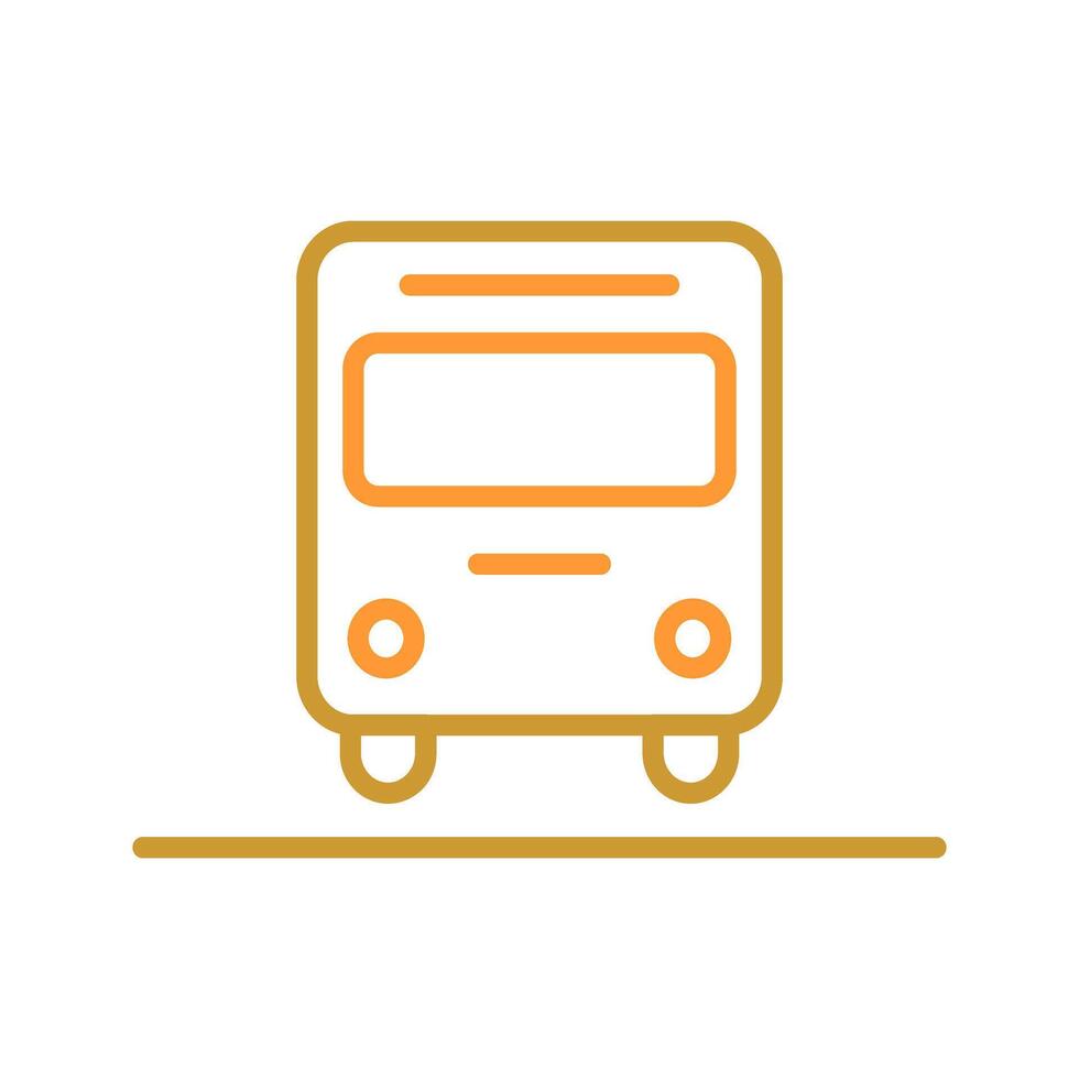Oncoming Bus Icon Design vector