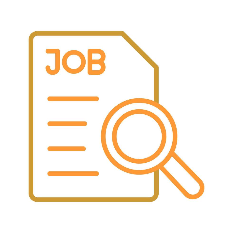 Job Search Icon Design vector