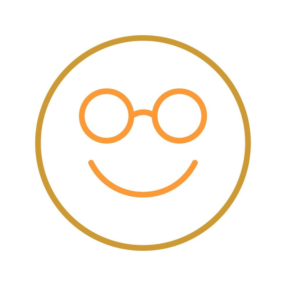 Nerd Face Icon Design vector