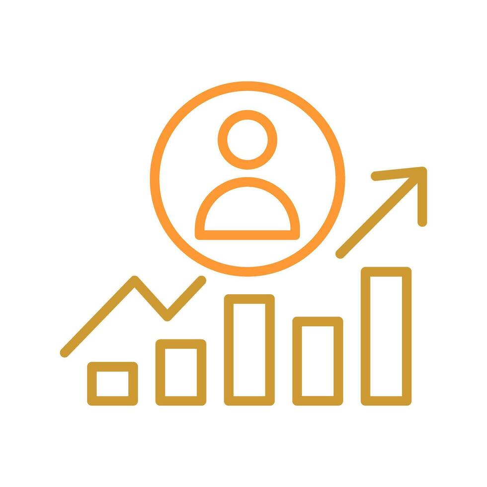 Career Growth Icon Design vector