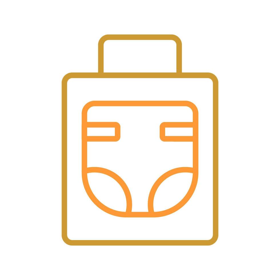 Diaper Bag Icon Design vector