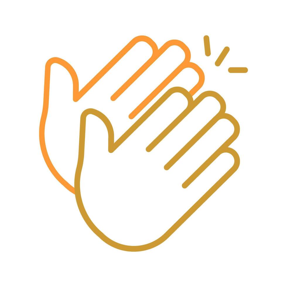 Clapping Hands Icon Design vector