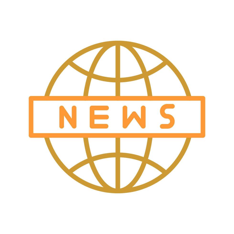 News Globe Icon Design vector