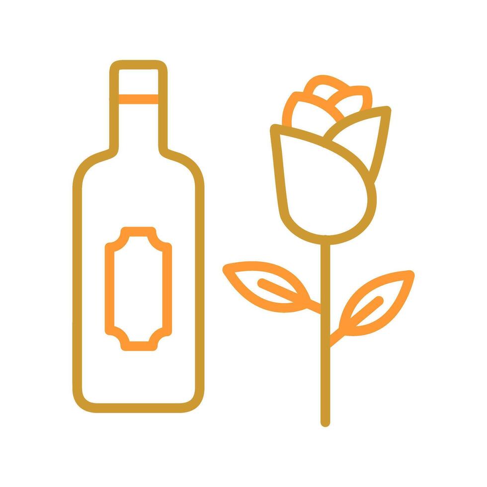Wine and Roses Icon Design vector