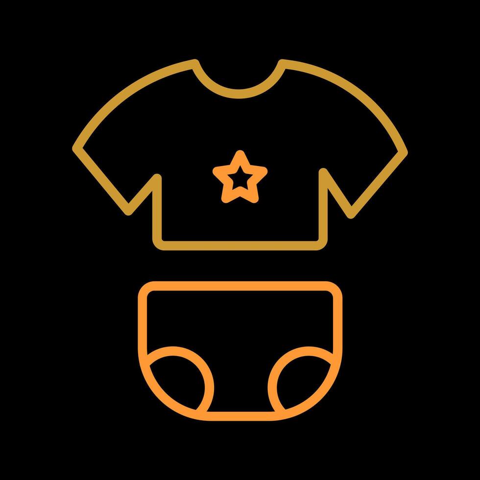 Baby Clothes Icon Design vector