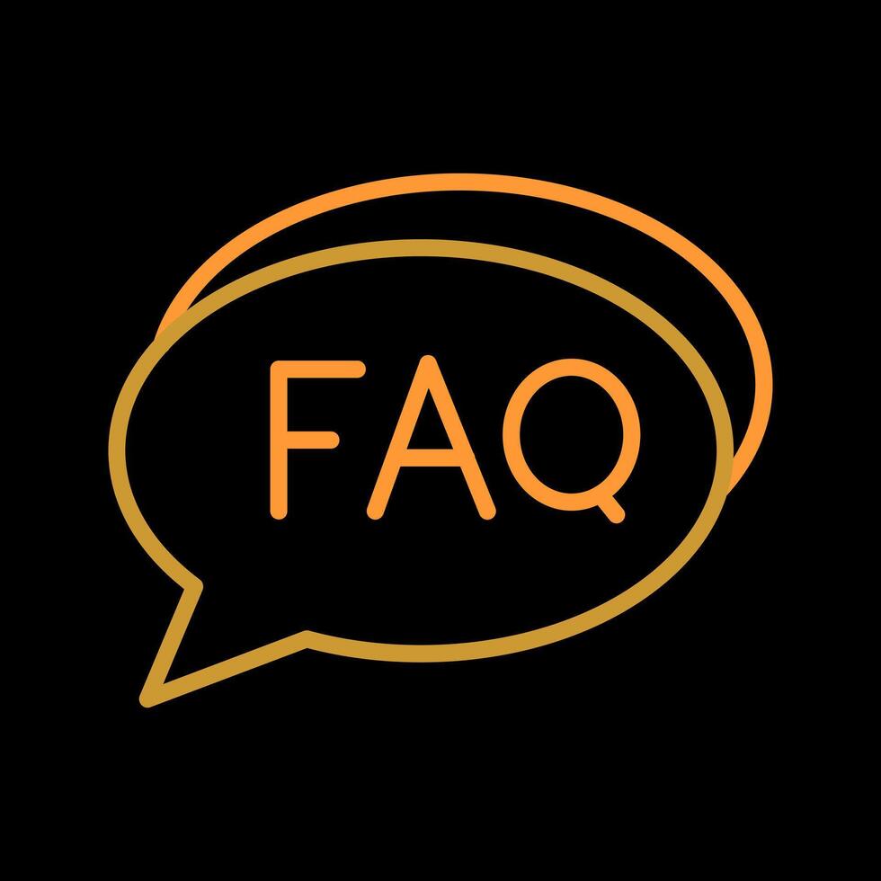 FAQ Section Icon Design vector