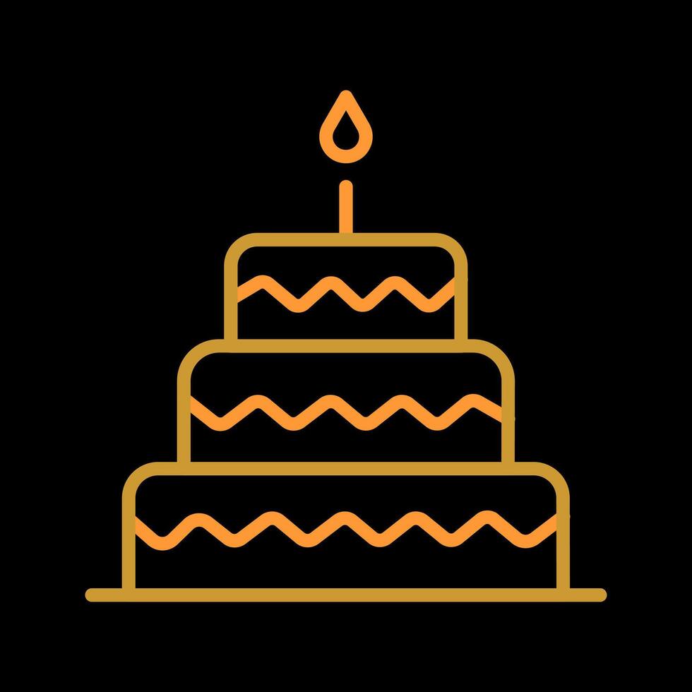 Cake Topper Icon Design vector