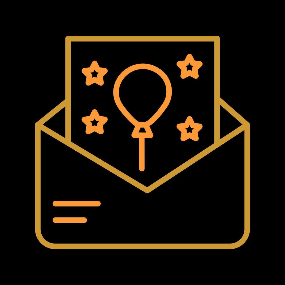 Party Invitation Icon Design vector